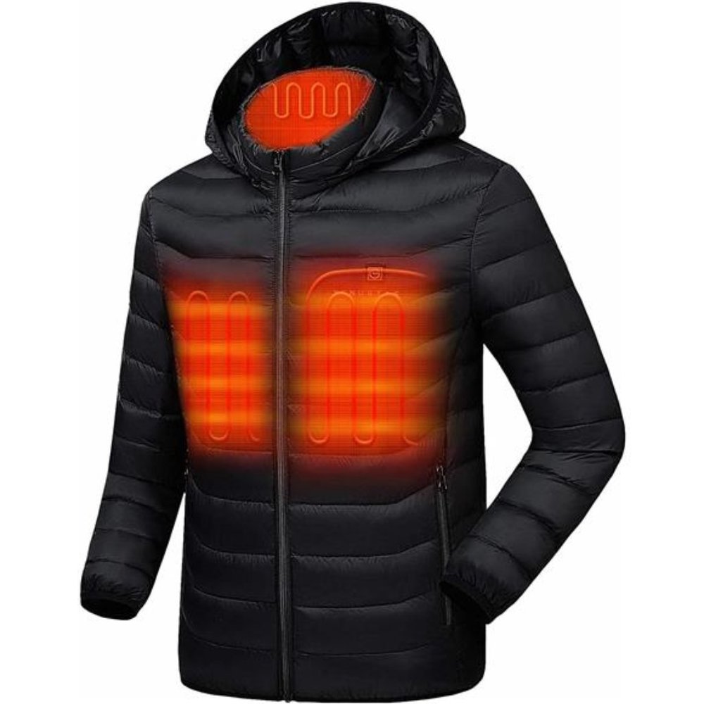 Venustas Heated Jacket with Battery Pack with Detachable Hood